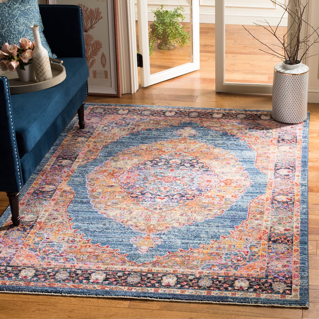 SAFAVIEH Nirvana Lurline Modern Oriental Polyester Rug