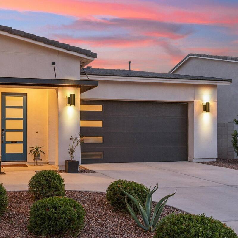 2 - Light Modern Industrial LED Outdoor Wall Sconce