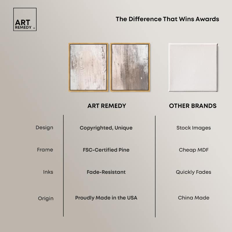 Striated Texture IV Canvas Set of 2 by Art Remedy