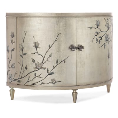 Hooker Furniture 628-85645 Melange 50" Wide Silver Leaf Accent Cabinet