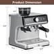 preview thumbnail 14 of 30, 20 BAR Semi-Automatic Espresso Machine with Built-in Grinder Milk Steamer