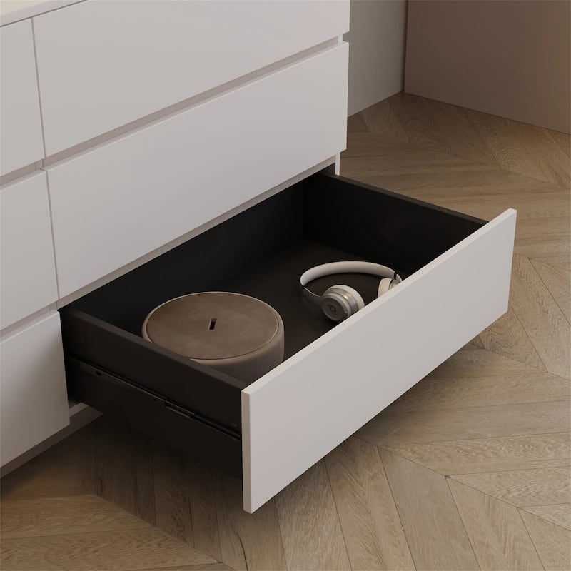 144 Inch Modern Home Office Expandable Dresser Desk