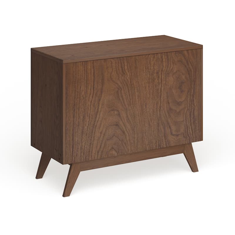 Carson Carrington Halmstad Mid-century White and Brown 3-drawer Chest