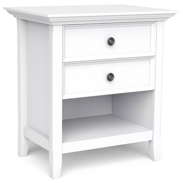 Wyndenhall Halifax Solid Wood 24 Inch Wide Traditional Bedside Nightstand Table On Sale Overstock 21496607