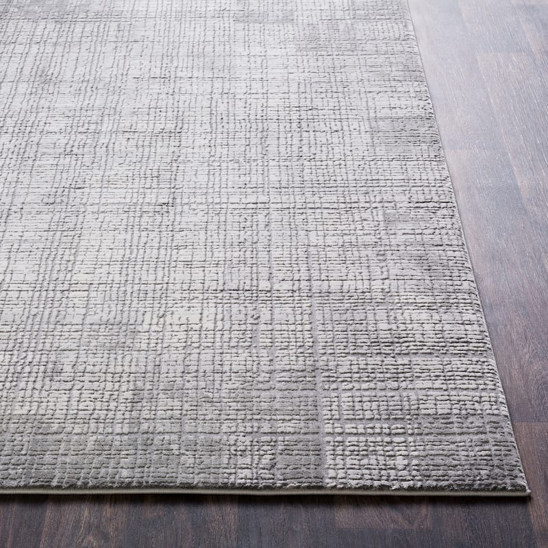 Jaden Tonal Abstract Grey Area Rug - 2' 7" x 7' 6"