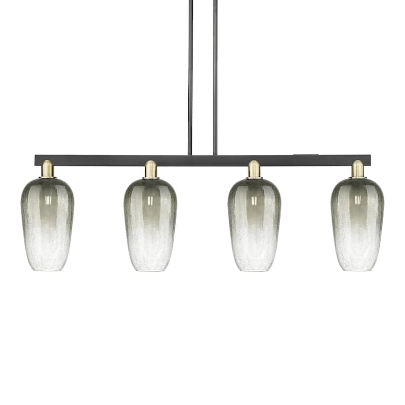Innovations Lighting 716-4I-16-48 Brookhaven Flute Linear Brookhaven - Black Antique Brass / Slate