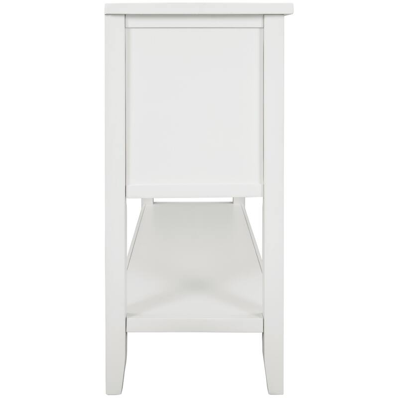 Buffet Table, Sideboard Table with Bottom Shelf, Console Table Dining Room Server, Buffet Cabinet Entry Sofa Table