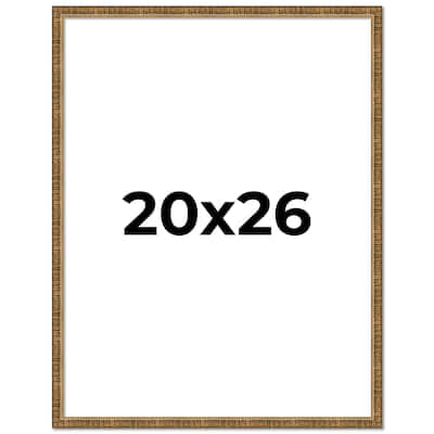 20x26 Frame Gold Solid Wood Picture Frame - Complete Modern Photo