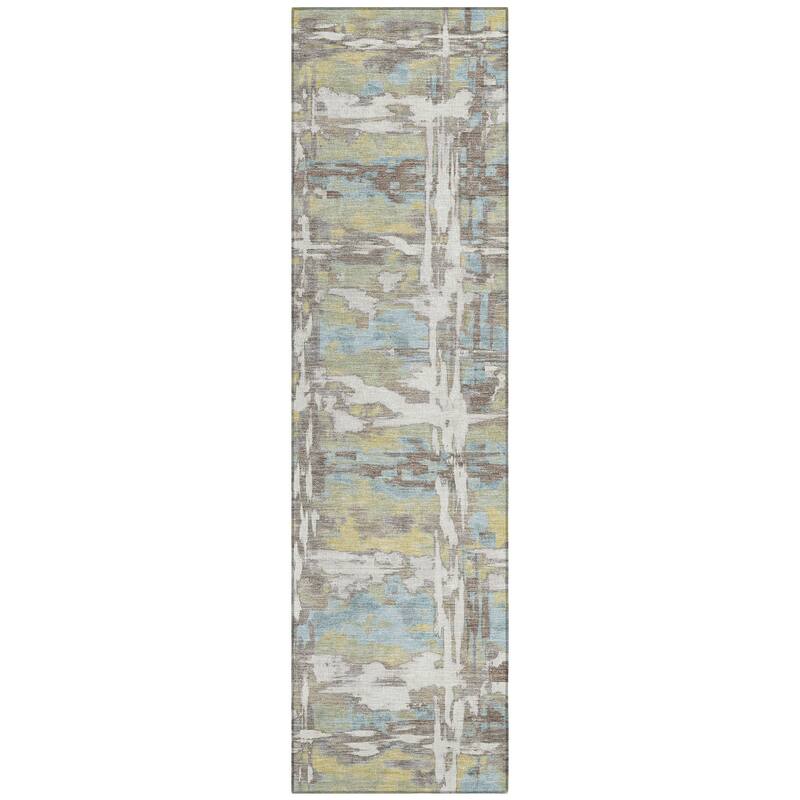 Machine Washable Indoor/ Outdoor Casual Fowler Chantille Rug