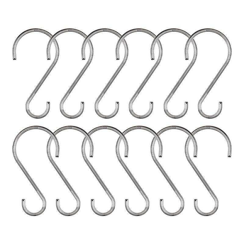 Utopia Alley Rustproof Zinc Shower Curtain Hooks Rings, Set of 12