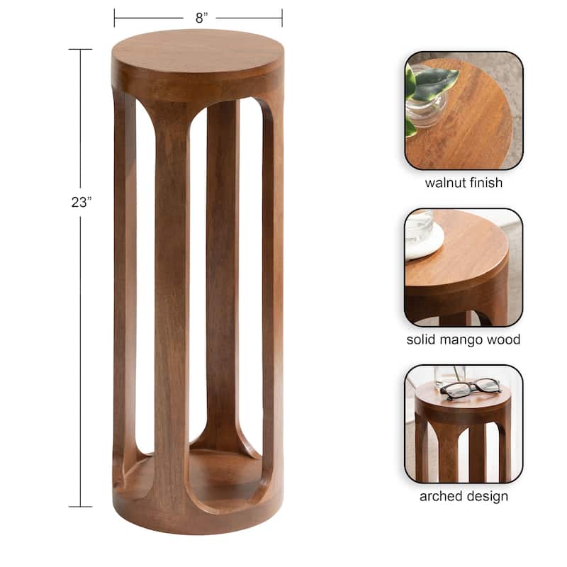Kate and Laurel Dahl Wood Drink Table