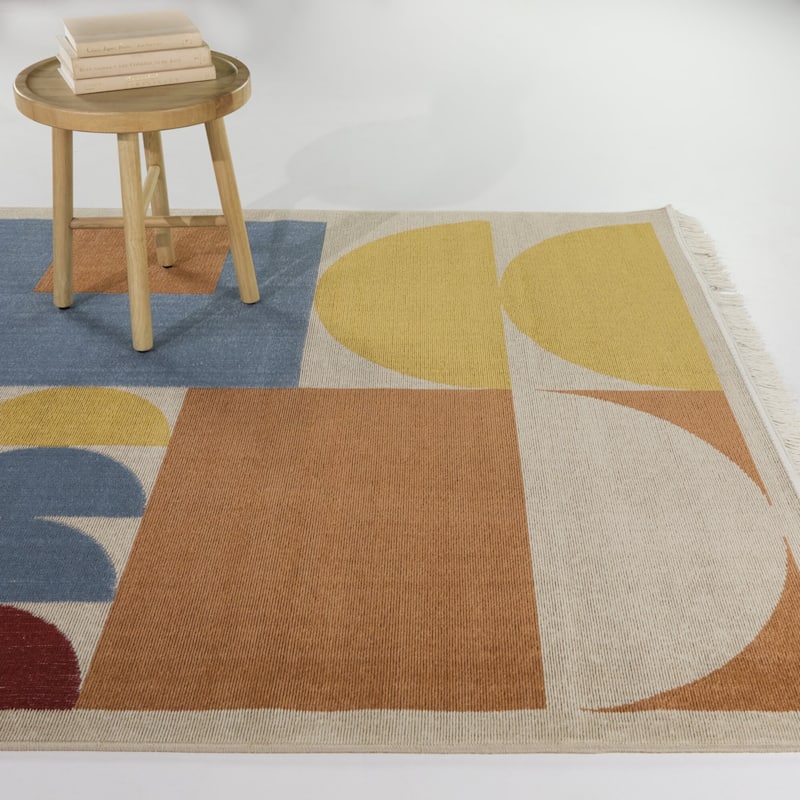 Weiss Geometric Color Block Area Rug - 7'10" x 10' - Multicolor - Rectangle