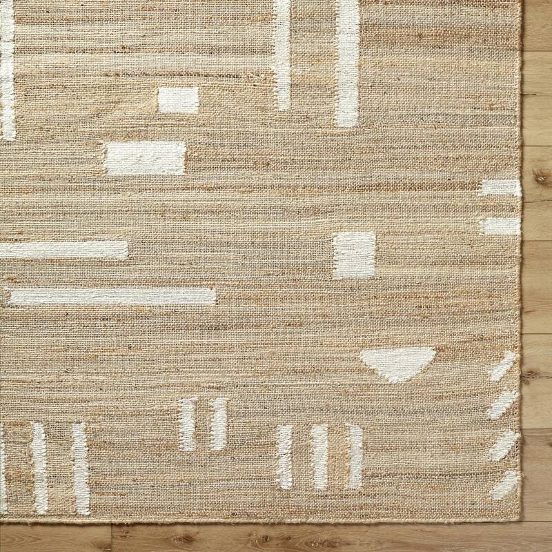 Neo Casual Abstract Jute Area Rug