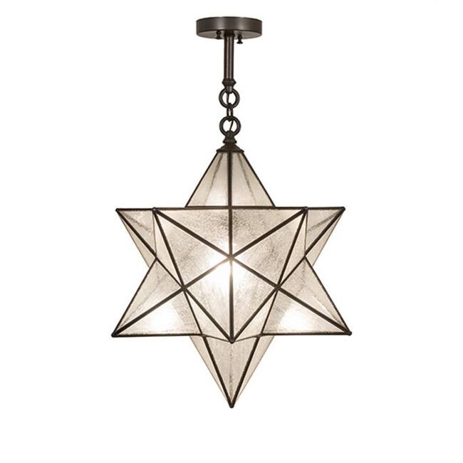 Meyda Tiffany 249905 Moravian Star 21" Wide Semi-Flush Ceiling Fixture
