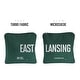 preview thumbnail 2 of 2, East Lansing Green Dual Sided Cornhole Bags