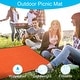 preview thumbnail 5 of 4, 59" x 39" Outdoor Picnic Blanket Waterproof Foldable Beach Mat Orange