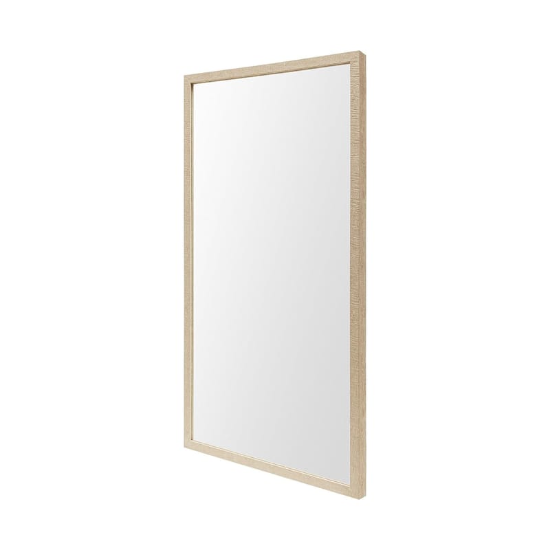 Bristol Tan 20x40 Faux Wood Frame Bathroom Vanity Mirror - 21.5L x 1.8W x 41.5H