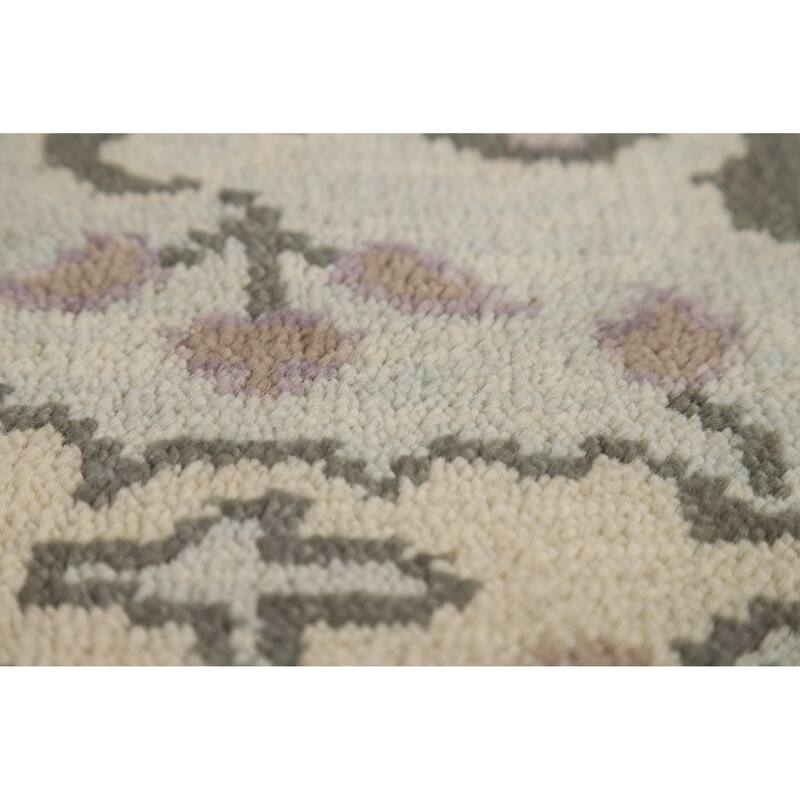 Oushak Oriental Runner Rug Hand-Knotted Transitional Wool Carpet - 2'6"x 9'9"