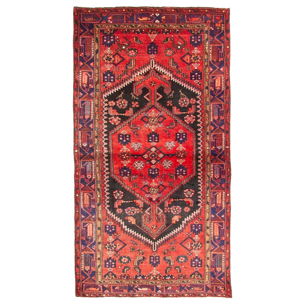 ECARPETGALLERY Hand-knotted Andelz Black Wool Rug - 4'0 x 7'9