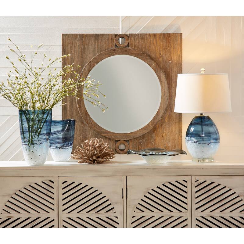 Elk Home Loch Seaforth Blue Glass 16.5 Inch Wide Bowl