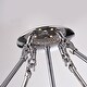 preview thumbnail 5 of 8, Chrome 4-Light Beaded Drum Crystal Semi Flush Mount