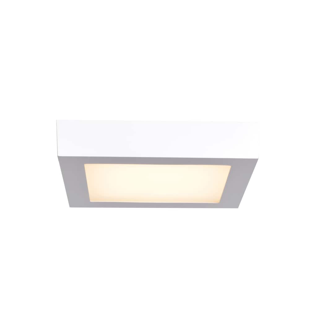 Strike 2.0 - 7in - Dimmable LED Square Flush Mount - White Finish - Acrylic Lens