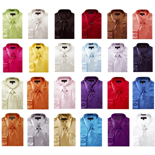 mens satin dress shirt