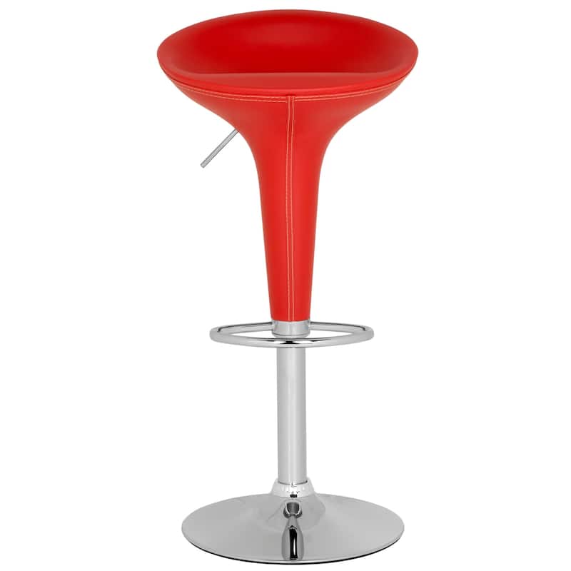 SAFAVIEH Lani Black Adjustable 23-32-inch Swivel Bar Stool - 17.5" x 15.8" x 26.4"