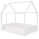 preview thumbnail 48 of 60, Kids Wood House Bed Frame w/ Roof & Fence,Slats are not Included