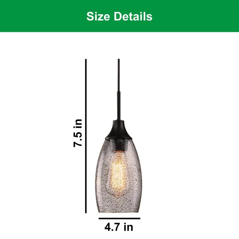 4.72” Pendant light white chandeliers light glass kitchen island light - N/A