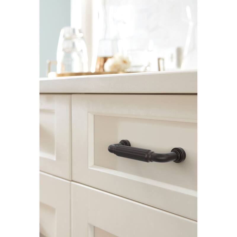 Amerock BP37701 Cowrie 3" Center to Center Fluted Handle Cabinet Pull