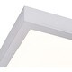 preview thumbnail 6 of 5, Ulko Exterior 1-light Silver Medium Square LED Outdoor Flush Mount