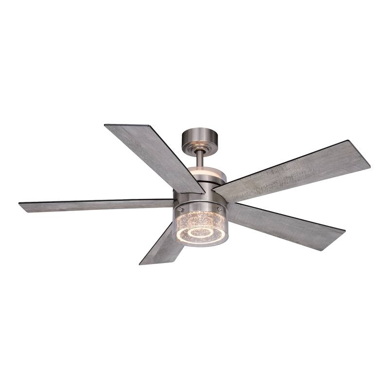Vaxcel Lighting F0101 Ashford 52" 5 Blade LED Indoor Ceiling Fan with - Brushed Nickel