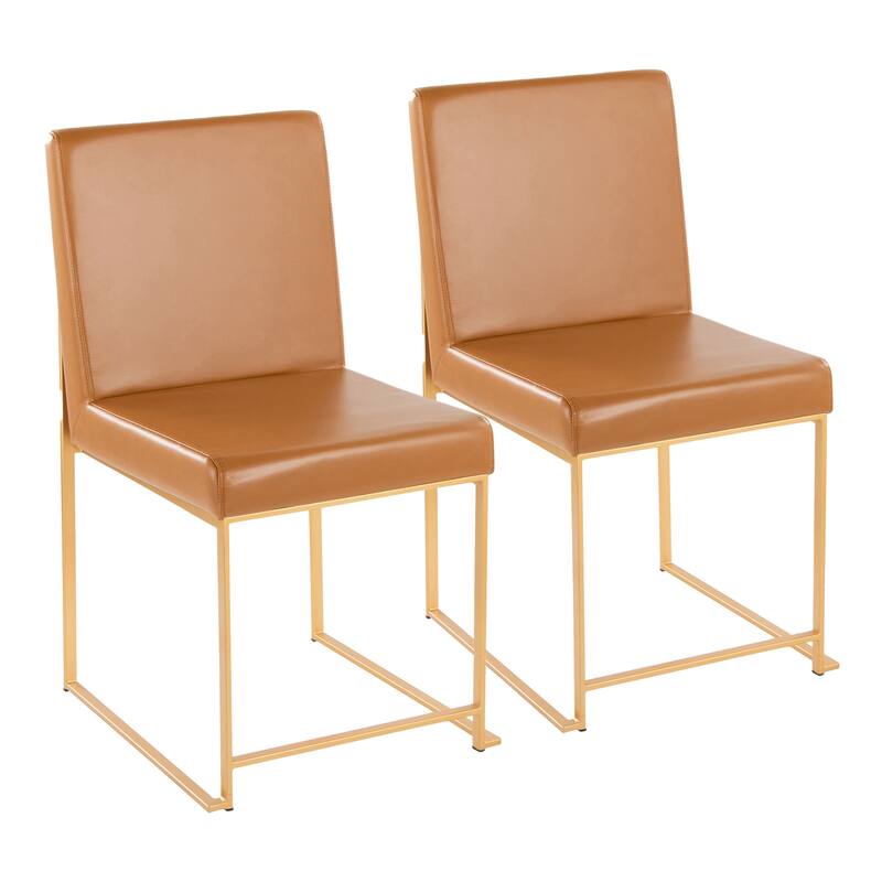 Silver Orchid Forrest Gold High Back Dining Chair - Set of 2