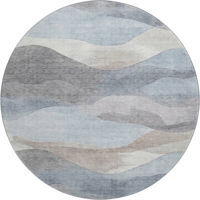 Premium Washable Super Soft Modern Waves Mayfield Rug