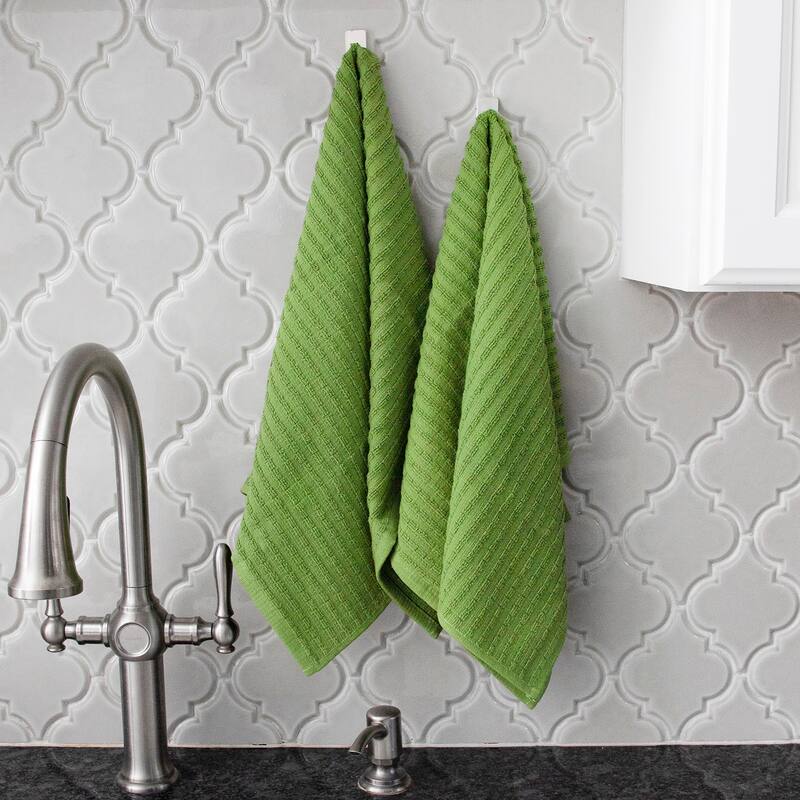 RITZ Royale Solid Cotton Kitchen Towels (Set of 2)