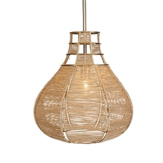 Uttermost 21626 Hestia 16" Wide Pendant with Natural Rope Shade