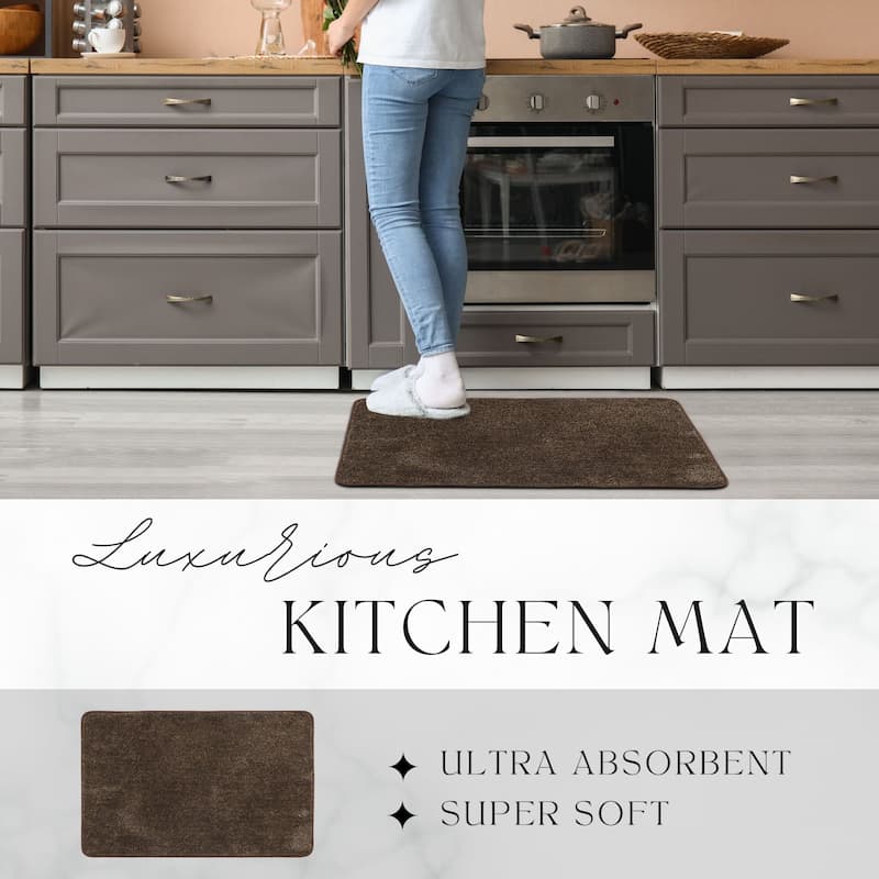 Luxurious Speckled Kitchen Mat - Ultra Absorbent, Super Soft Comfort 20x32 Inches - 32"L x 20"W x 2/8"H