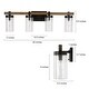 preview thumbnail 13 of 25, Fora Modern Farmhouse Glass Bathroom Vanity Light Dimmable Wall Sconce