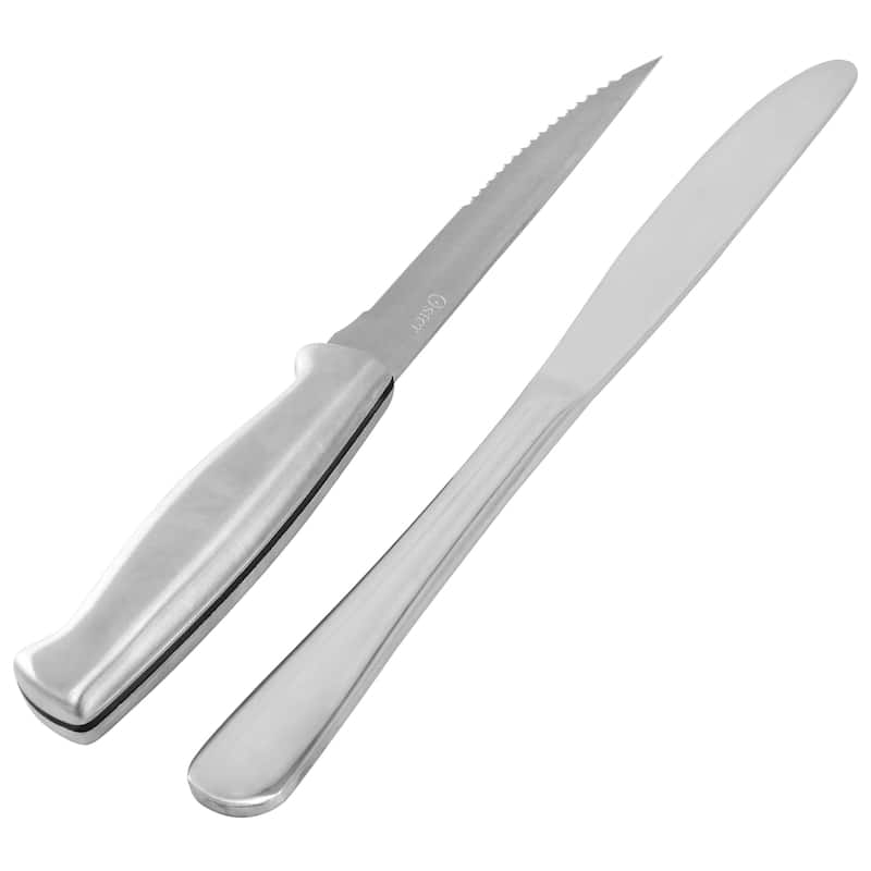 20 Piece Stainless Steel Flatware Set with Steak Knives