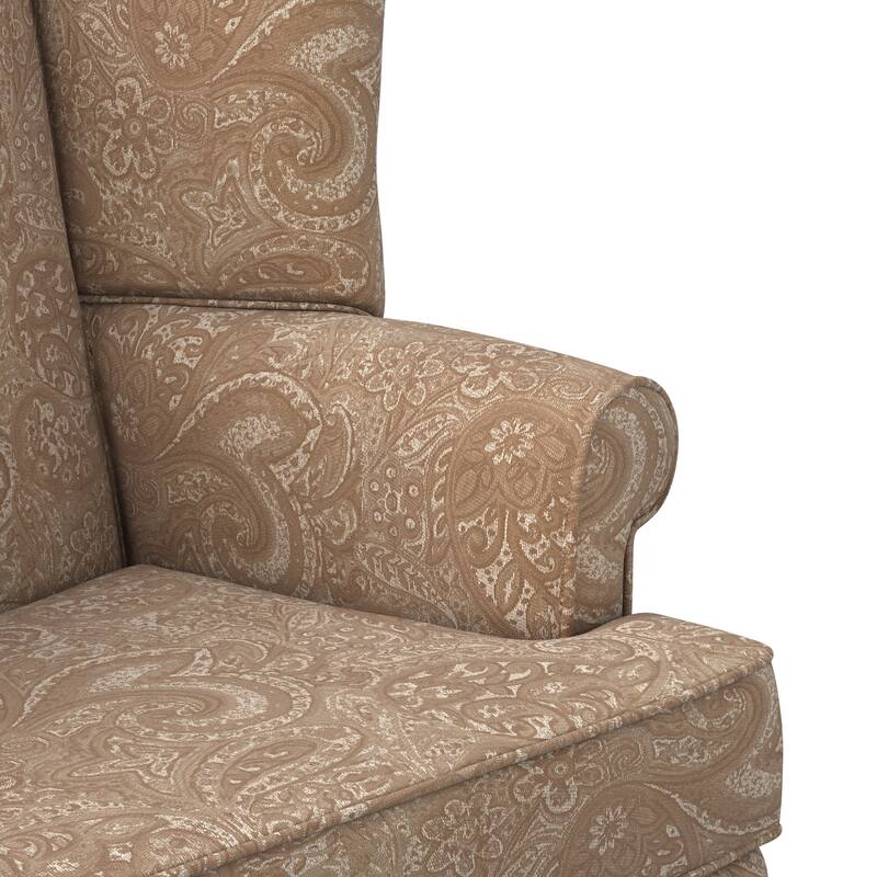 Elaina Paisley Wingback Queen Anne Accent Chair by Greyson Living