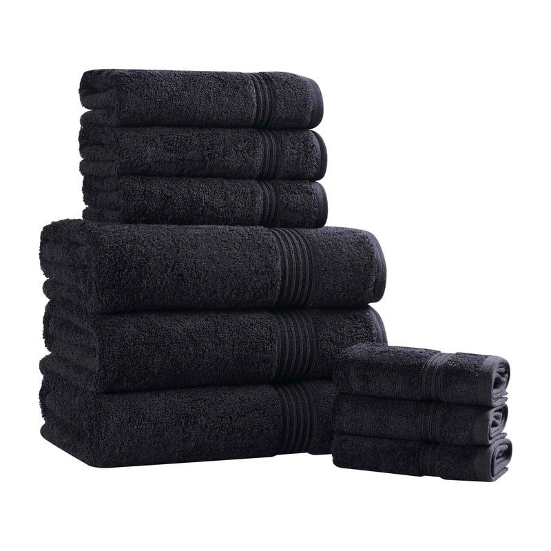 Superior Heritage Egyptian Cotton Absorbent 9-Piece Towel Set