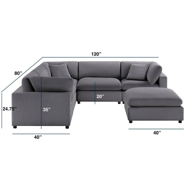Cambrai Modular 6-Piece Sectional by Greyson Living