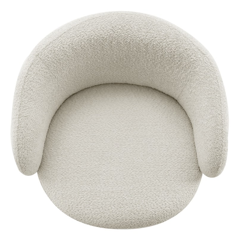 Spruce & Spring Ariel Upholstered Swivel Accent Chair Fabric