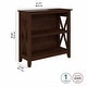 preview thumbnail 12 of 50, Key West Small 2 Shelf Bookcase by Bush Furniture