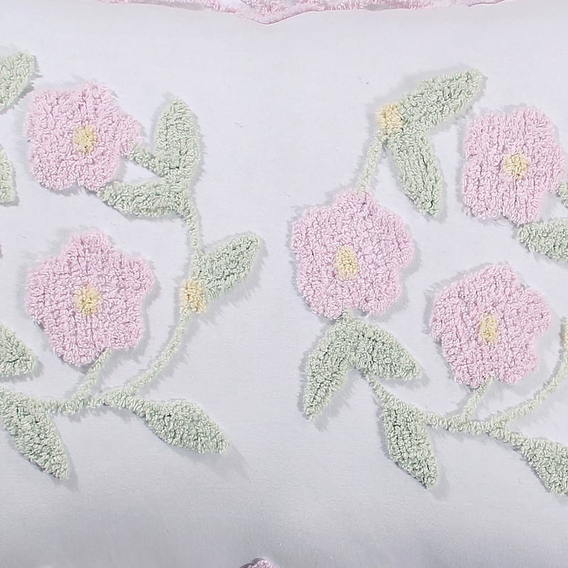 Better Trends Bloomfield Floral Tufted Chenille Cotton Bedspread