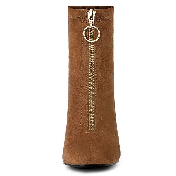 womens front zipper boots