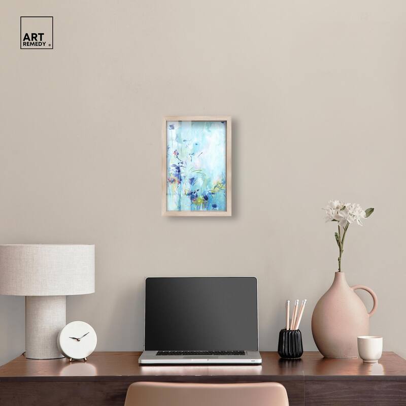 Heavenly Blue I Shadowbox by Art Remedy