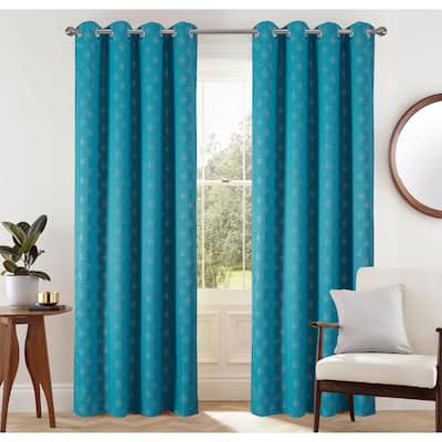 Gatsby Metallic Room Darkening Window Curtain
