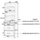 preview thumbnail 6 of 16, 83.7" Modern Tall Pantry Cabinet Set of 2 with Faux Marble Tops & Drawers